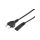 Kabel zasilający 230V 2,5A audio 5m czarny