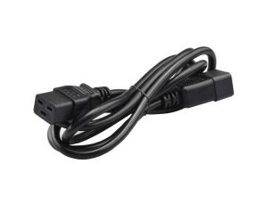 Przedłużacz 230V IEC320 16A C20/ C19 2m czarny
