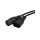 Przedłużacz zasilający 230V IEC320 C14/ C13 5m czarny