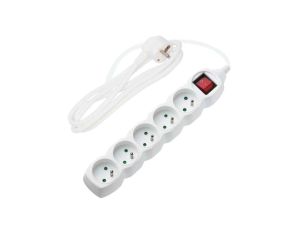 Przedłużacz prądowy 1,5m 5xGN (2P+Z) wyłącznik