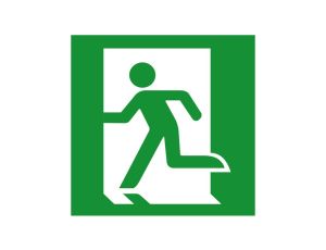 Piktogram VELLA 123x123 ludzik lewo 93334