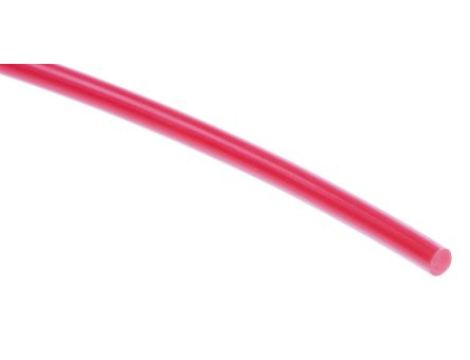 Zaokrąglony pas poliuretanowy, Czerwony, śr.: 3mm, dł. 30m, obc.: 1.95kg