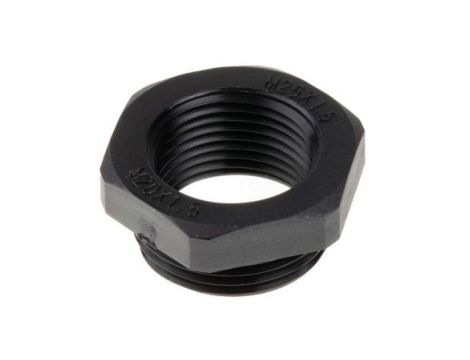 Adapter do dławnic kablowych, , M25 to M20, materiał: Nylon 66, kolor: Czarny, RS PRO