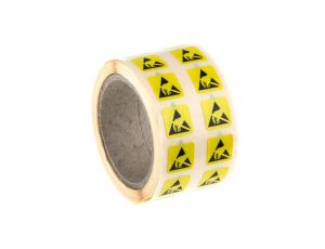 Etykieta ESD Żółty Papier, Etykieta ostrzegawcza ESD