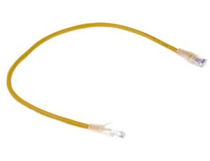 Kabel kat. 5e U/UTP Żółty 500mm