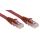 Kabel kategorii 6, Czerwony, Wtyk RJ45/męski RJ45dł.: 5m, mat. koszulki: LSZH