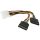 Kabel SATA, Zespół kabla połączeniowego, 4 styki Molex - SATA, 120mm