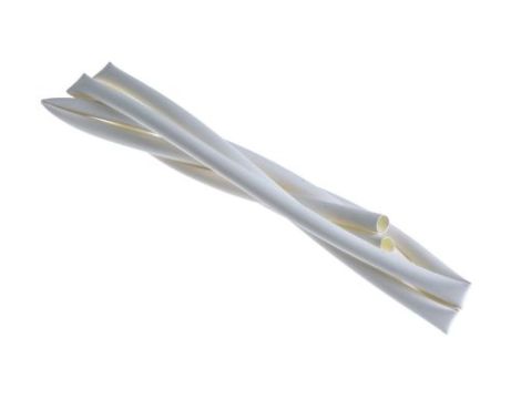 Osłona termokurczliwa z klejem Biały 3:1, średnica 6.4mm, dł. 1.2m, RS PRO