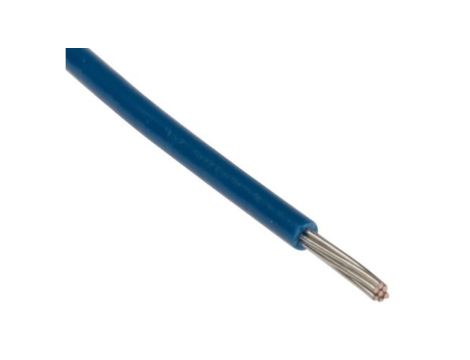 Przewód o podwyższonej odporności PVC Niebieski, 250m 0,34 mm 7/0,25 mm, 250 V, -40 → +105C, Ø 1.45mm, RS PRO