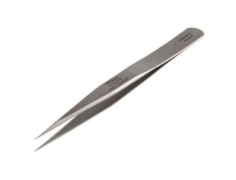 Pęseta, dł. +120, antymagnetyczna, materiał: Stal nierdzewna, RS PRO