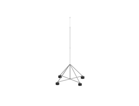 Maszt izolowany na czworonogu do zwodów poziomych wysokich 6m aluminium/ocynk ogniowy 65.6 AL/OG IZ 2P CZ 65326092