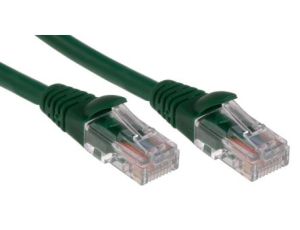 Kabel kat. 5e U/UTP Zielony 1m