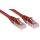 Kabel kategorii 6, Czerwony, Wtyk RJ45/męski RJ45dł.: 3m, mat. koszulki: LSZH