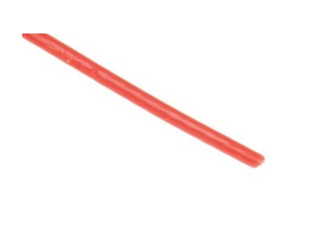 Przewód do urządzeń PTFE PTFE Czerwony, 25m 0,12 mm 7/0,15 mm, 300 V, -75 → +200C, Ø 0.8mm, RS PRO BS3G210