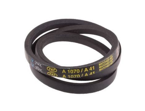 Pas napędowy, profil A, materiał: PET, guma, 13mm x 8mm x 1.04m, RS PRO