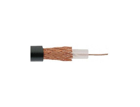 Kabel koncentryczny, 100m, RG62A/U, Polichlorek winylu PVC, Czarny Bez zakończenia Bez zakończenia 100m Odporność na