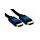 1m 8K HDMI M-M 28awg Blue Aluminium Hood