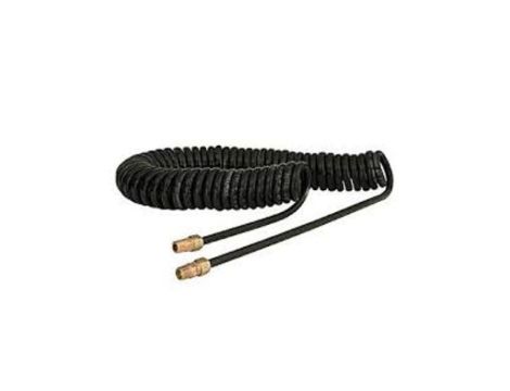 Przewód pneumatyczny spiralny 3.6m Czarny, Nylonowe, Złącze BSP 1/4 cala męskie RS PRO