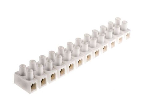 25mm Złącze wtykowe do druku Biały 12-żyłowe, Wkręcane, 400 V