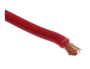 Jednożyłowy kabel sterowniczy CSA 4 mm, Maks. +70C 1000 V Czerwony, RS PRO