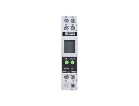 Timer Relay Wielofunkcyjne funkcyjny 01. s → 999h DPNO 2-stykowy DPNO 24 → 240V ac/dc
