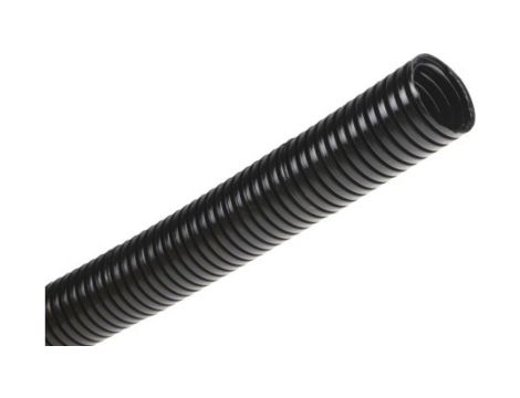 Peszel elastyczny, Elastyczny, Ø 20mm, dł. 25m, materiał: Tworzywo sztuczne, kolor: Czarny, RS PRO