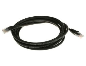 Kabel kat. 5e U/UTP Czarny 3m