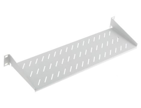 Pólka szafy serwerowej, 1U, typ: Półka wspornika, maks. obciążenie: 25kg, Stal, Szary