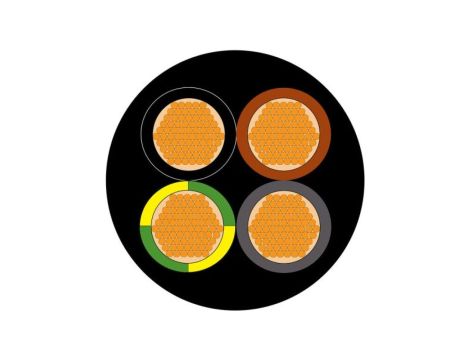 Sieciowy kabel zasilający 4 Core CPE Sheath Czarny 13mm od , 450 V, 750 V