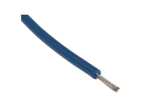 Przewód jednożyłowy linkowy, UL 3239, 0,33 mm, 17/0,16 mm, 22 AWG, XLPE, 6 kV DC, Niebieski, dł. 100m, RS PRO