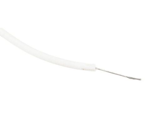 Przewód jednożyłowy linkowy, Przewód instalacyjny, 0,33 mm, 17/0,16 mm, 22 AWG, XLPE, 600 V, Biały, dł. 100m, RS PRO