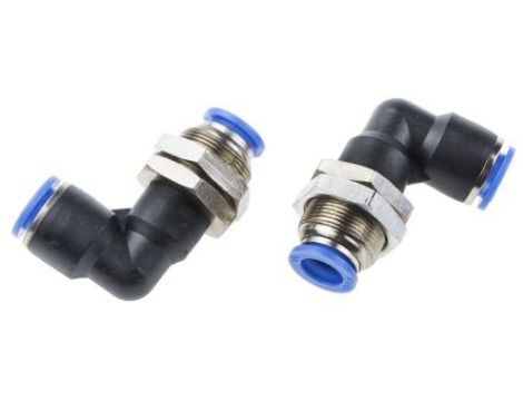 Adapter gwintowany typu rura – rura, typ: Kolanko, 10 barów