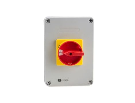 Przełącznik izolacyjny bez bezpiecznika 4-biegunowy 40 A 18,5 kW 3-fazowy IP65