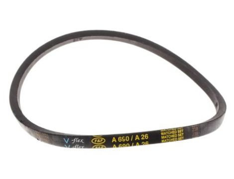 Pas napędowy, profil A, materiał: PET, guma, 13mm x 8mm x 660mm, RS PRO