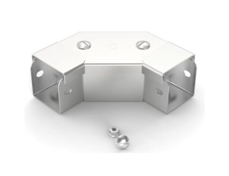 Pokrywa przednia do koryt kablowych Stal nierdzewna 304 Zatyczka przednia wygięta pod kątem 90 50 x 50mm RS PRO