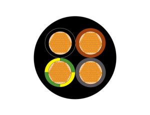 Sieciowy kabel zasilający 4 Core Związek usieciowany, Typ EM 8 wg EN 50363-6 Sheath 10.9 → 14mm od , 750 V