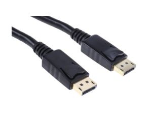 Zespół cyfrowych kabli wideo i monitorowych 3m Męskie DisplayPort to Męskie DisplayPort Czarny