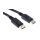 Zespół cyfrowych kabli wideo i monitorowych 3m Męskie DisplayPort to Męskie DisplayPort Czarny