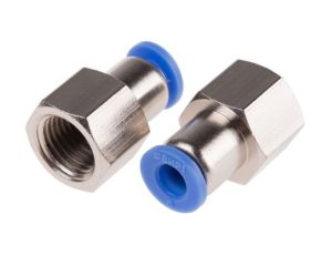 Adapter gwintowany prosty gwint – rura, 10 barów