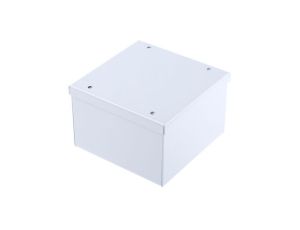 Obudowa urządzeń elektronicznych, Stal walcowana na zimno, Szary, 120 x 120 x 80mm, RS PRO