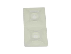 Mocowanie opaski kablowej samoprzylepne, 28.6mm x 28,6 mm, kolor: Naturalny, 100-szt., RS PRO
