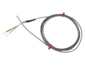 Termopara typ J do +350C 25mm kabel 2m, Włókno szklane IEC