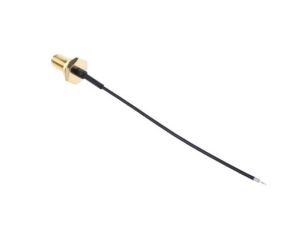 Kabel koncentryczny, Czarny Gniazdo SMA Bez zakończenia 100mm, RS PRO Z zakończeniem