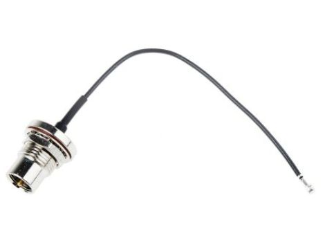 Kabel koncentryczny, RF, Czarny Wtyk FME Żeńskie U.FL 100mm, RS PRO Z zakończeniem