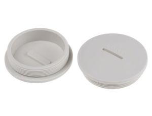 Zaślepka, Szary M50 x 1.5 Gwintowany, Nylon 66, Zaślepianie, 49.9mm 55.5mm RS PRO