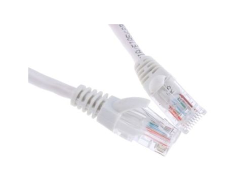 Kabel kat. 5e Nieosłonięty Biały 500mm