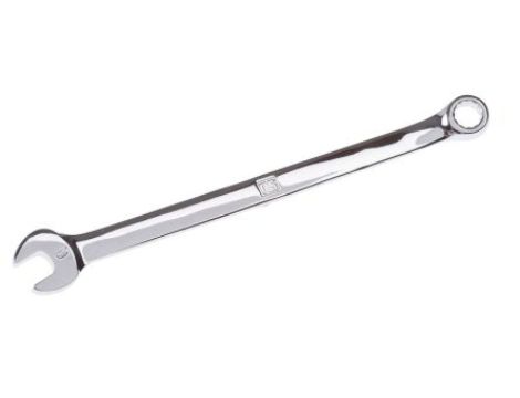 Klucz płasko-oczkowy, roz. 6 mm, dł. 124 mm, materiał: Stal chromowo-wanadowa, RS PRO