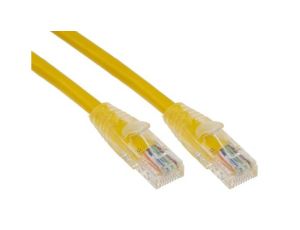 Kabel kat. 5e U/UTP Żółty 1m