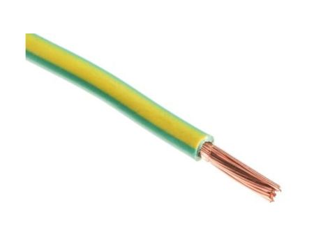 Kabel trzynormowy PCW, dł. 100m 4 mm, 41 A, 1 kV, Maks. +105C Zielony/Żółty Zgodność z trzema normami, RS PRO