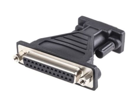 Przejściówka D-sub, 9-pinowe (szeregowe) męskie na D-sub, 25-pinowe żeńskie, RS PRO